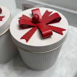 Holiday White and Red Gift Tin (2)